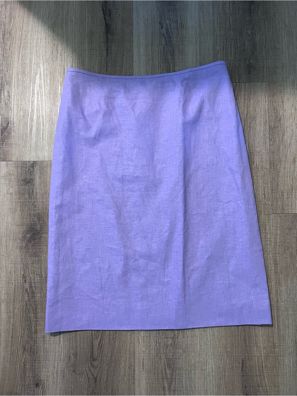 Preston & York Linen Blend Lavender Colored Pencil Straight Skirt